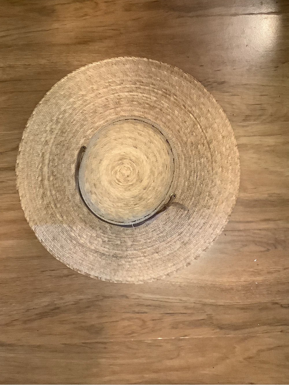 Tula Straw Hat Flat Brim Leather Chin Straps GardenerTravel Sun
